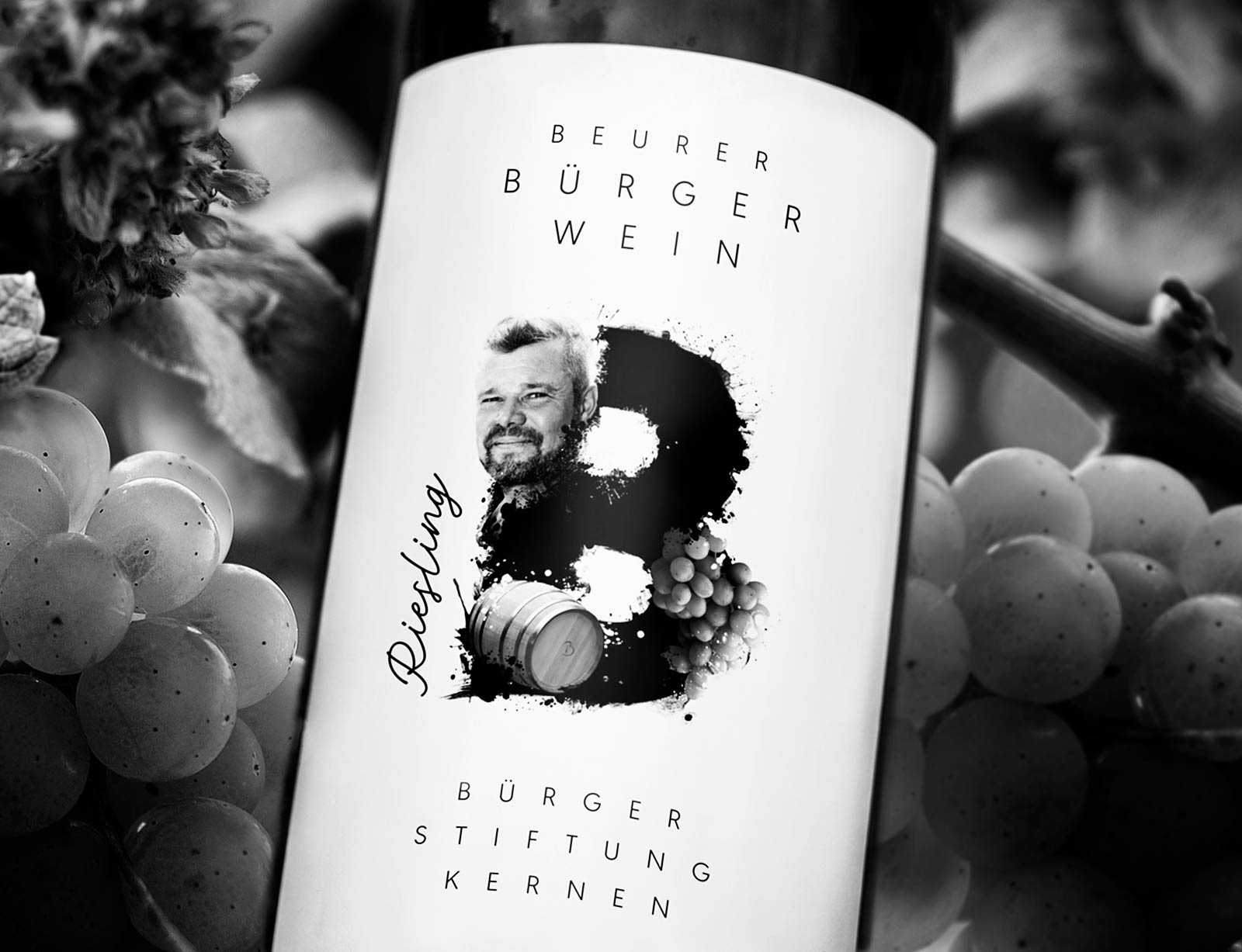 dg buergerwein etikett beurer foto