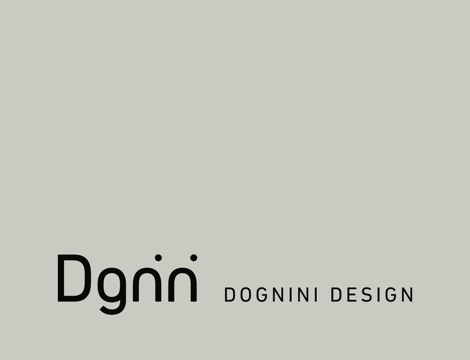 dg dognini logo unten auf grau