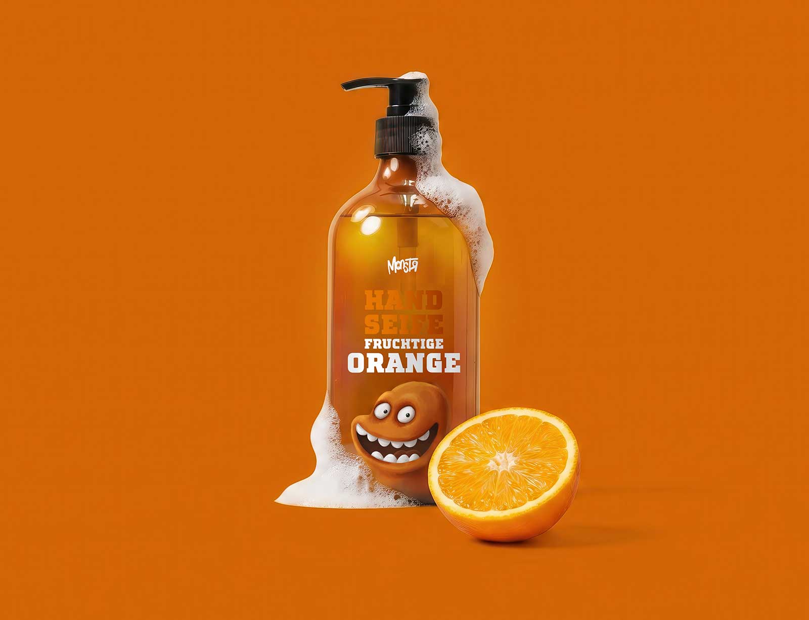 dg kinderseife orange schaum