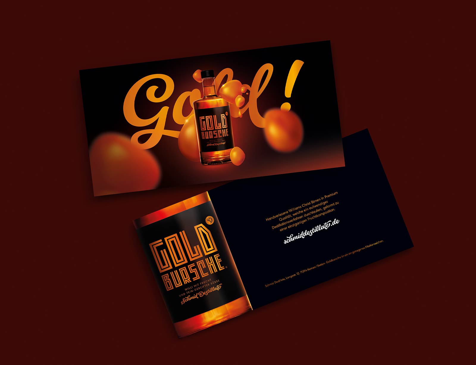 dg schmiddestillate goldbursche flyer quer