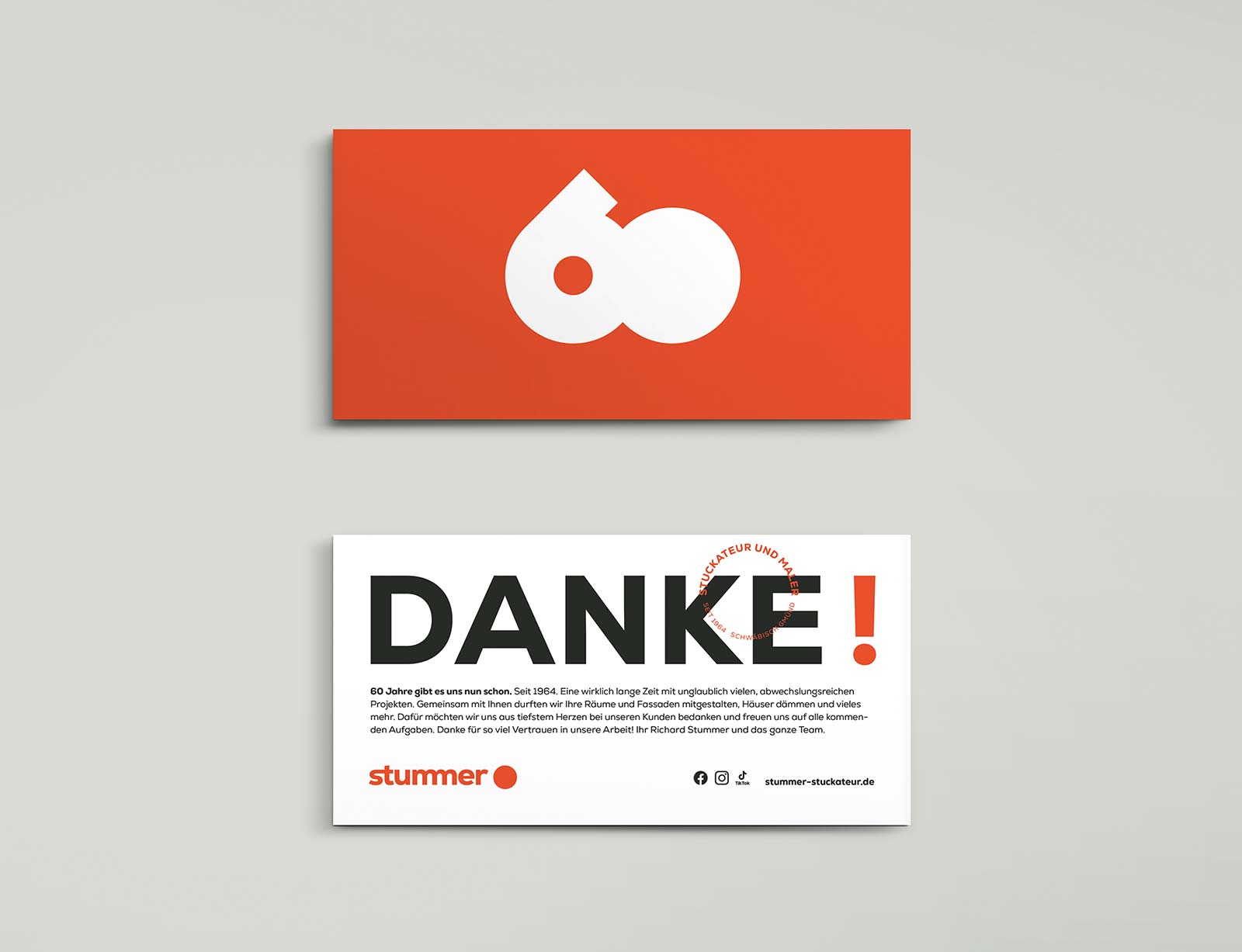 dg stummer branding danke karte b