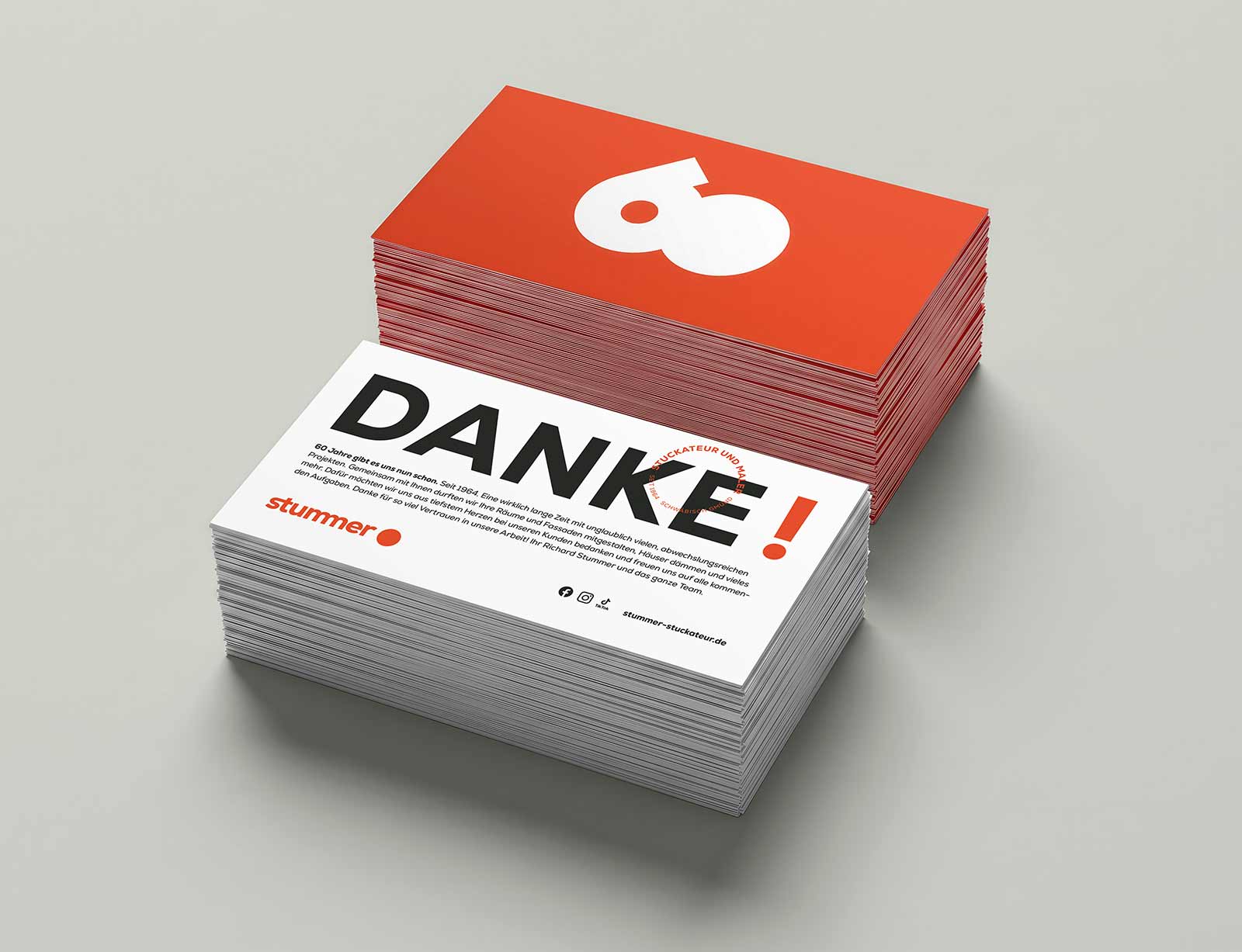 dg stummer branding danke karte c