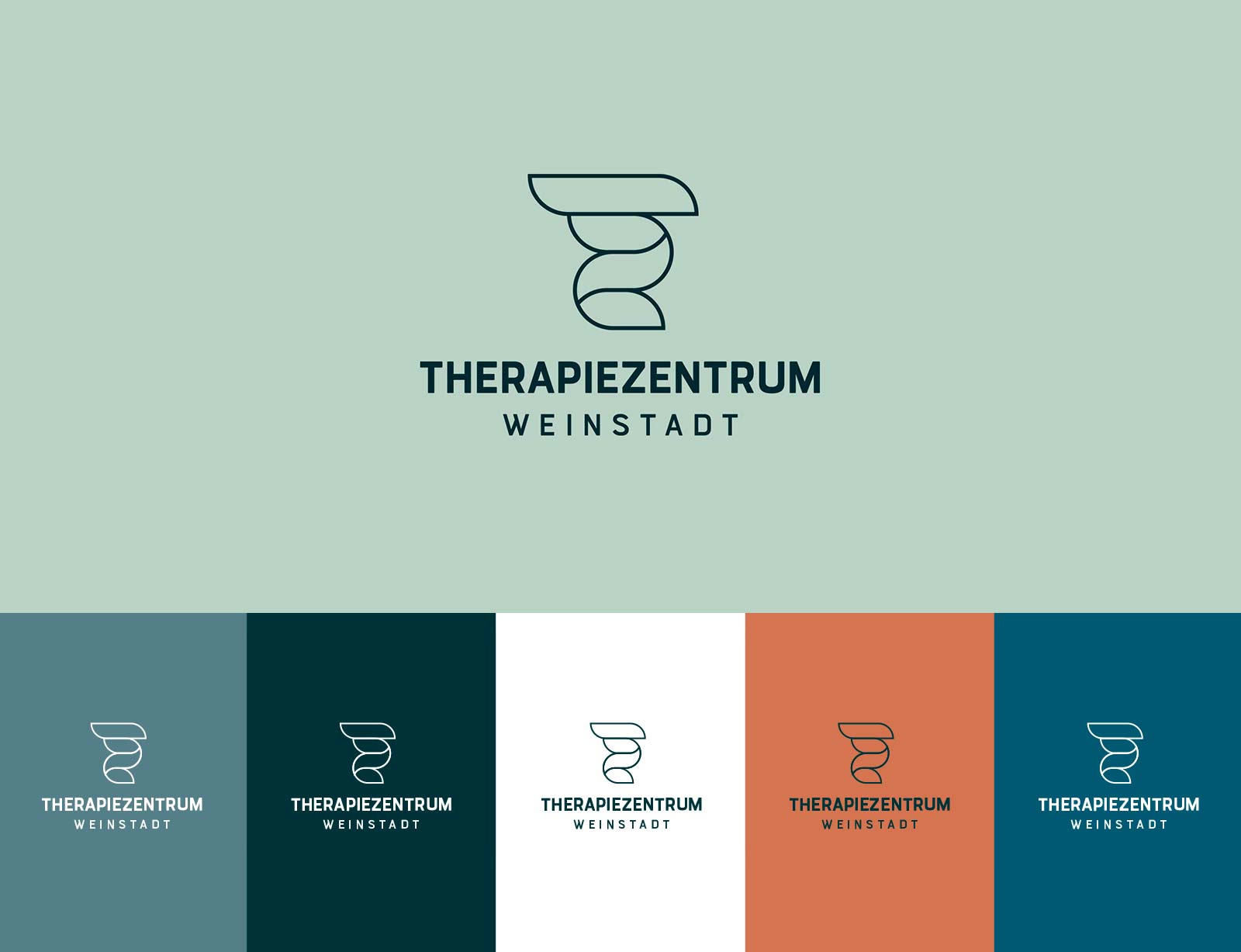 dg therapiezentrum wein branding logo