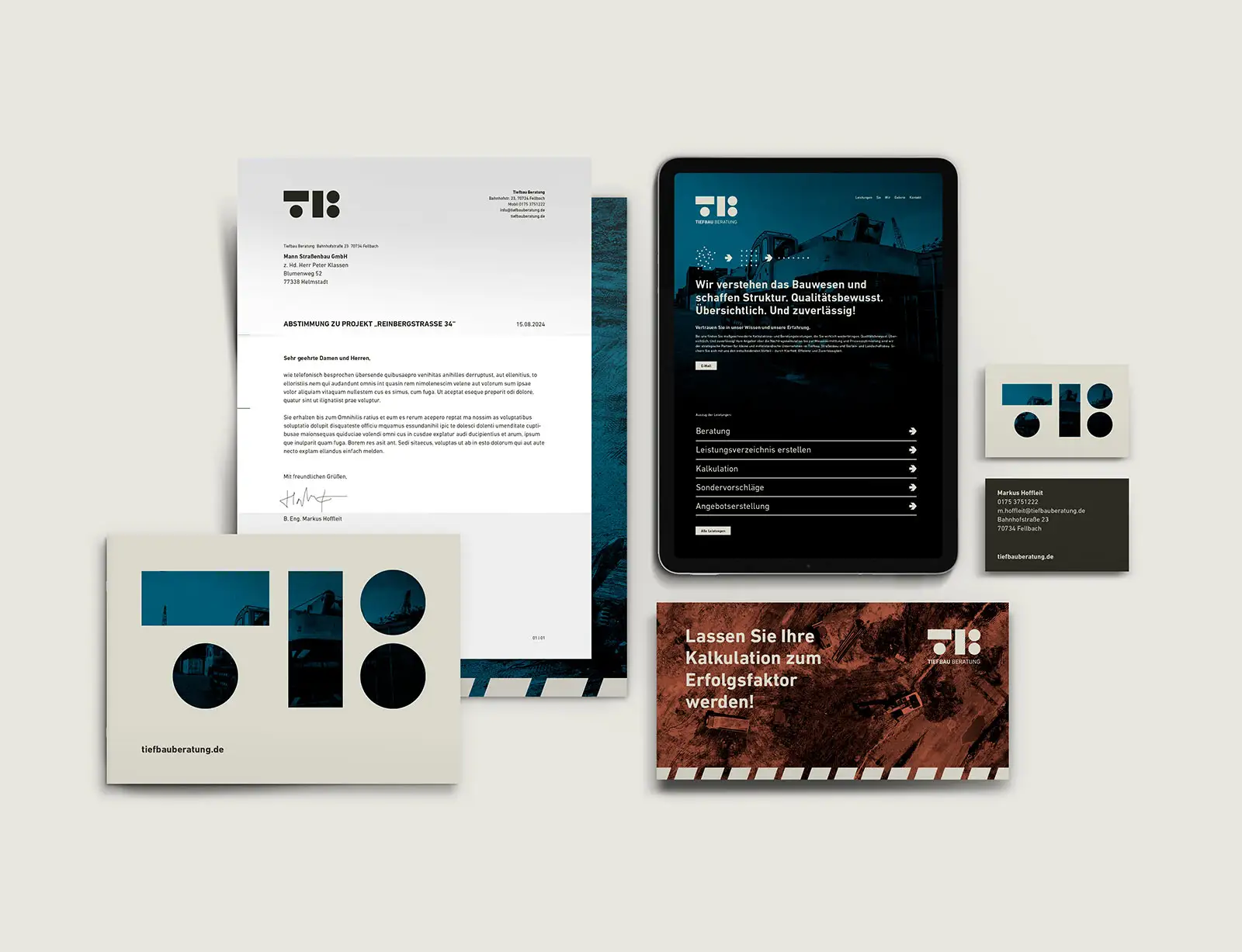 dg tiefbau beratung branding cd