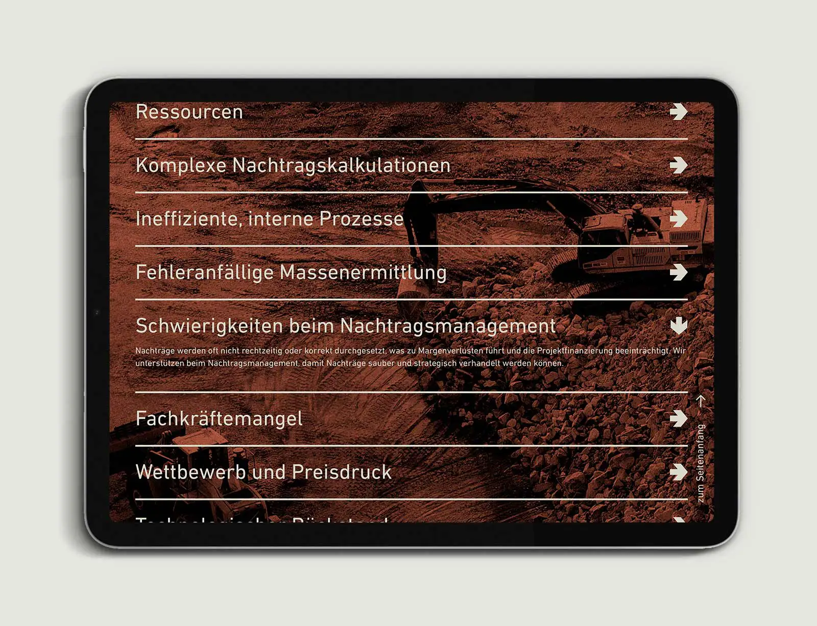 dg tiefbau beratung branding web akkord