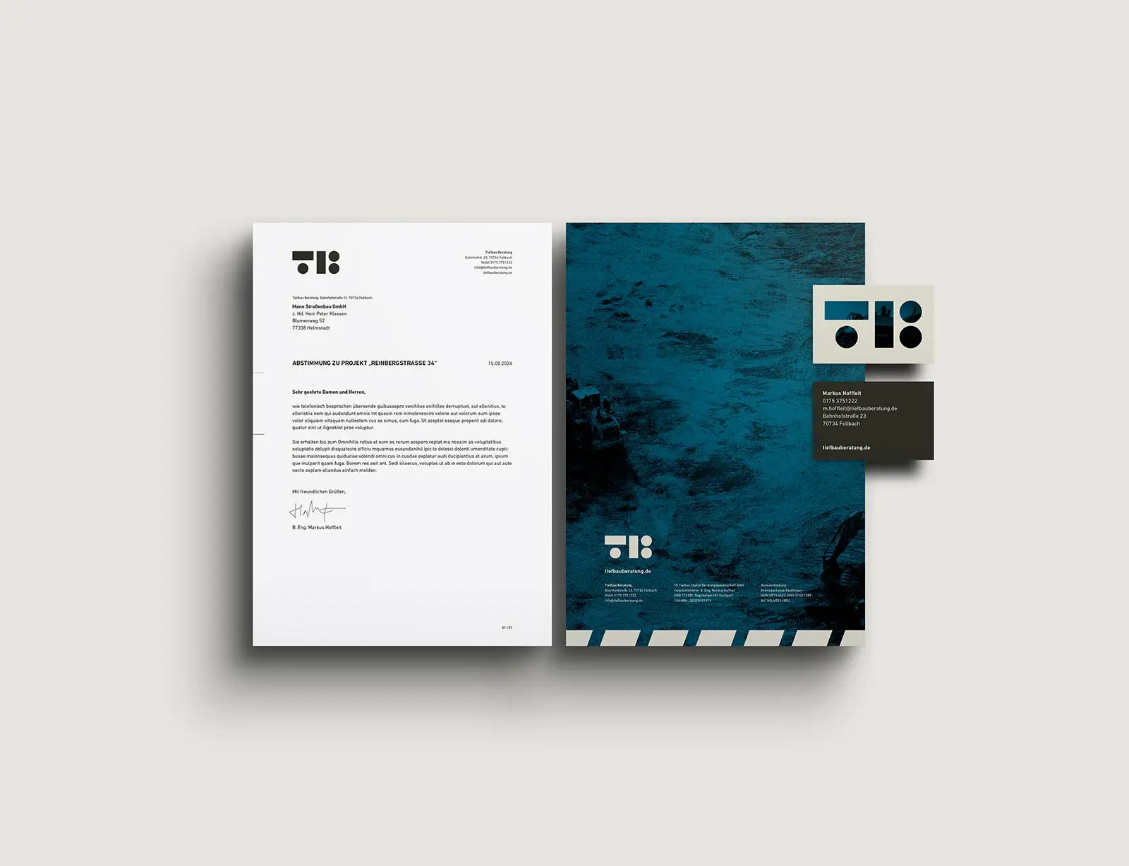 dg tiefbau beratung branding briefb visi